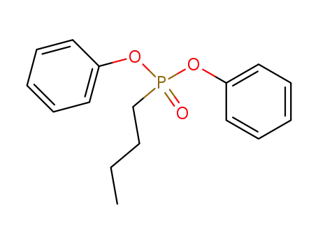 Molecular Structure of 3049-19-2 (Phosphonic acid, butyl-, diphenyl ester)