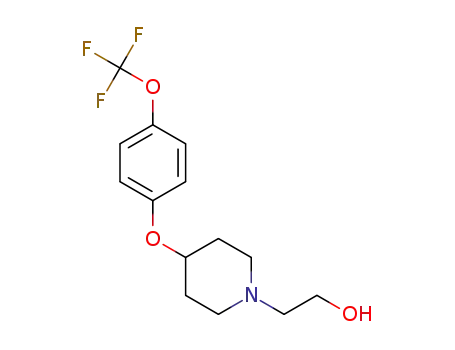 Molecular Structure of 1346017-80-8 (2-(4-(4-(trifluoromethoxy)phenoxy)piperidin-1-yl)ethanol)