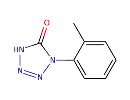 Molecular Structure of 161888-39-7 (5H-Tetrazol-5-one, 1,2-dihydro-1-(2-methylphenyl)-)