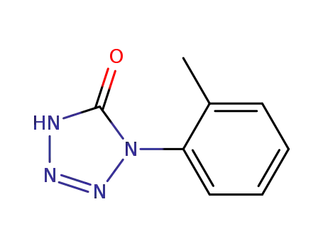 Molecular Structure of 161888-39-7 (5H-Tetrazol-5-one, 1,2-dihydro-1-(2-methylphenyl)-)