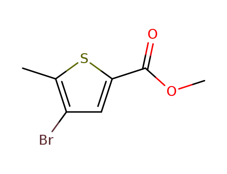 Molecular Structure of 237385-15-8 (Methyl 4-broMo-5-Methylthiophene-2-carboxylate)