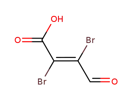 Molecular Structure of 90994-06-2 (2-Butenoic acid, 2,3-dibromo-4-oxo-, (2E)-)