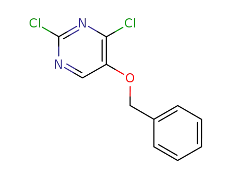 Molecular Structure of 91183-17-4 (5-(benzyloxy)-2,4-dichloropyrimidine)