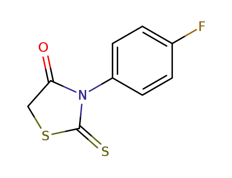 Molecular Structure of 387-27-9 (3-(4-FLUOROPHENYL)-2-THIOXO-1,3-THIAZOLAN-4-ONE)
