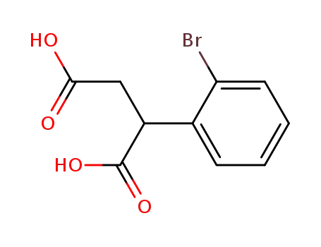Molecular Structure of 20608-82-6 (2-(2-BROMO-PHENYL)-SUCCINIC ACID)