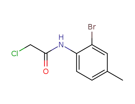 Molecular Structure of 90560-54-6 (N-(2-BROMO-4-METHYL-PHENYL)-2-CHLORO-ACETAMIDE)