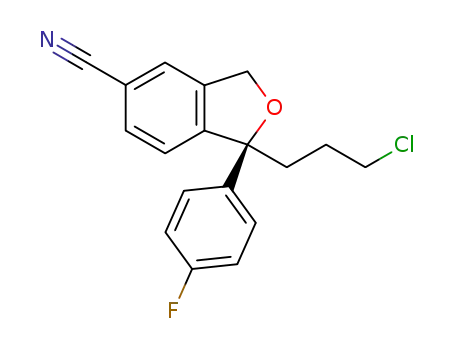 (S)-1-(3-chloropropyl)-1-(4-fluorophenyl)-1,3-dihydroisobenzofuran-5-carbonitrile