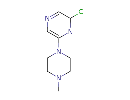 Molecular Structure of 61655-77-4 (1-(6-Chloro-2-pyrazinyl)-4-methylpiperazine)