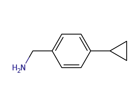 Molecular Structure of 118184-67-1 (p-Cyclopropylbenzylamine)