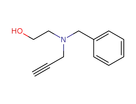Molecular Structure of 13105-78-7 (2-[benzyl(prop-2-yn-1-yl)amino]ethanol)