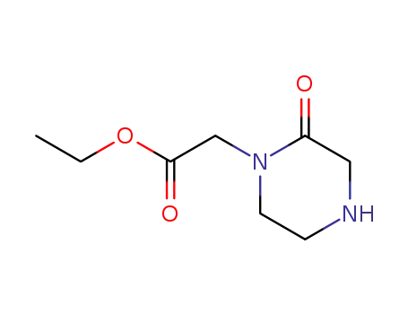 Molecular Structure of 164784-87-6 (1-Piperazineaceticacid,2-oxo-,ethylester(9CI))