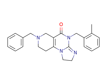 1616632-77-9,ONC201,TIC10,ONC201,TIC10;TIC-10 (ON201);2,4,6,7,8,9-Hexahydro-4-[(2-methylphenyl)methyl]-7-(phenylmethyl)imidazo[1,2-a]pyrido[3,4-e]pyrimidin-5(1H)-one;TIC10(ONC-201);TIC 10 active isomer