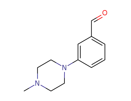 Molecular Structure of 628325-62-2 (Benzaldehyde, 3-(4-methyl-1-piperazinyl)-)