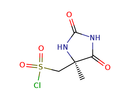 4-Imidazolidinemethanesulfonyl chloride, 4-methyl-2,5-dioxo-, (4S)-