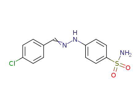 Molecular Structure of 30303-17-4 (1-(4-chlorobenzylidene)-2-(4-(aminosulfonyl)phenyl)hydrazine)