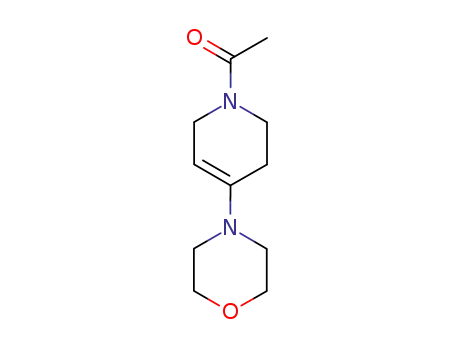 Molecular Structure of 55459-60-4 (Pyridine, 1-acetyl-1,2,3,6-tetrahydro-4-(4-morpholinyl)-)