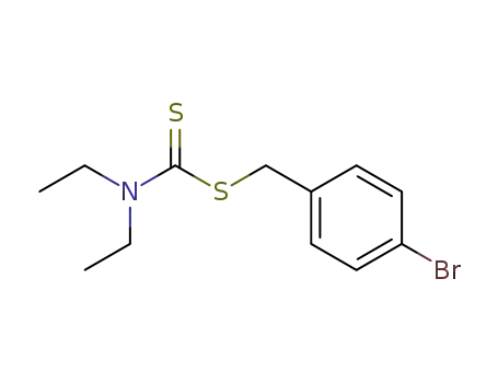 Molecular Structure of 28371-58-6 (4-bromobenzyl diethylcarbamodithioate)