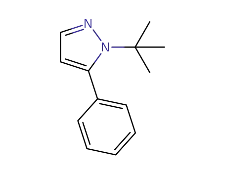 Molecular Structure of 1204355-48-5 (1-tert-butyl-5-phenyl-1H-pyrazole)