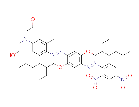 2,2'-(4-((E)-(4-((E)-(2,4-dinitrophenyl)diazenyl)-2,5-bis(2-ethylhexyloxy)phenyl)diazenyl)-3-methylphenylazanediyl)diethanol