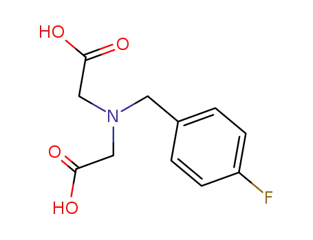 Molecular Structure of 1813-23-6 ((carboxymethyl(4-fluorobenzyl)amino)acetic acid)