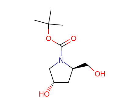 1-Pyrrolidinecarboxylicacid, 4-hydroxy-2-(hydroxymethyl)-, 1,1-dimethylethyl ester, (2R-trans)- (9CI) cas  77450-03-4