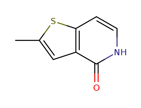 Molecular Structure of 59207-23-7 (2-methylthieno[3,2-c]pyridin-4(5H)-one)