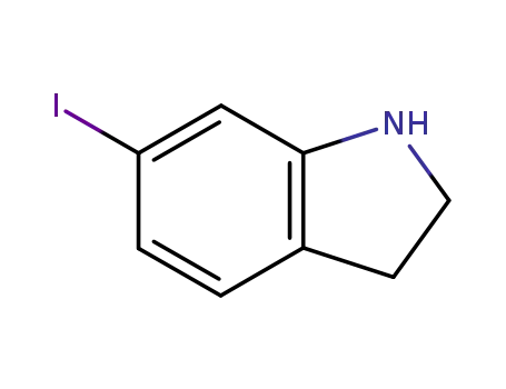 Molecular Structure of 115666-46-1 (6-IODO-2,3-DIHYDRO-1H-INDOLE HYDROCHLORIDE)