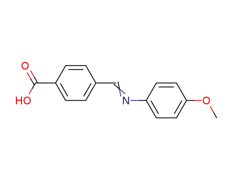 Molecular Structure of 4490-41-9 (Benzoic acid, 4-[[(4-methoxyphenyl)imino]methyl]-)
