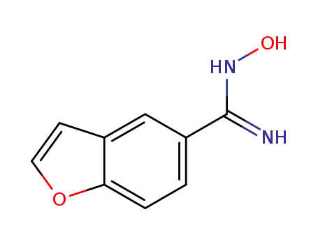 Molecular Structure of 1307231-09-9 (N-hydroxybenzofuran-5-carboximidamide)