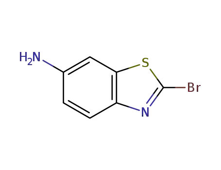 Molecular Structure of 945400-80-6 (6-Benzothiazolamine, 2-bromo-)