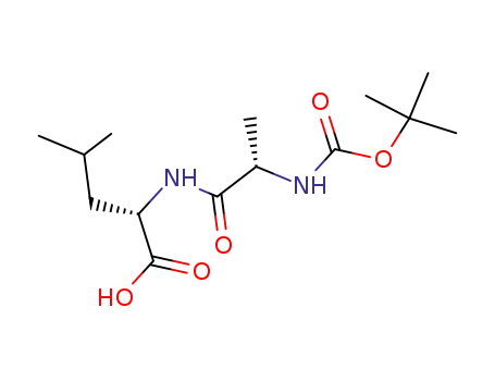 Molecular Structure of 70396-20-2 (L-Leucine, N-[N-[(1,1-dimethylethoxy)carbonyl]-L-alanyl]-)