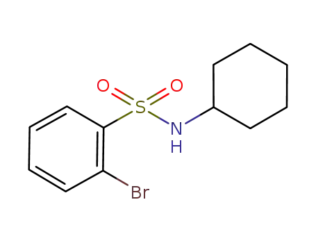 Molecular Structure of 951883-95-7 (N-Cyclohexyl 2-bromobenzenesulfonamide)