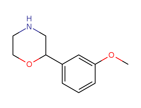 Molecular Structure of 1017395-60-6 (Morpholine,2-(3-methoxyphenyl)-)