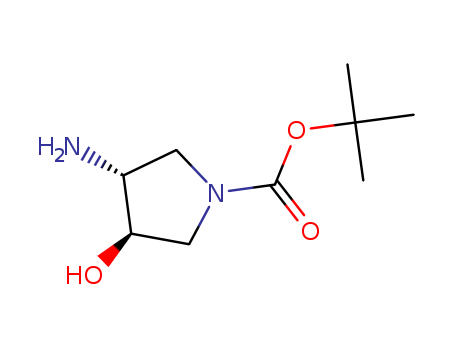 1-Pyrrolidinecarboxylicacid,3-amino-4-hydroxy-,1,1-dimethylethylester,(3R,4R)-(9CI)