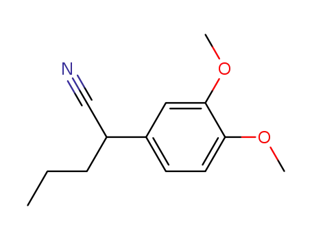 Molecular Structure of 39066-07-4 (1-(3,4-DIMETHOXYPHENYL)-VALERONITRILE)