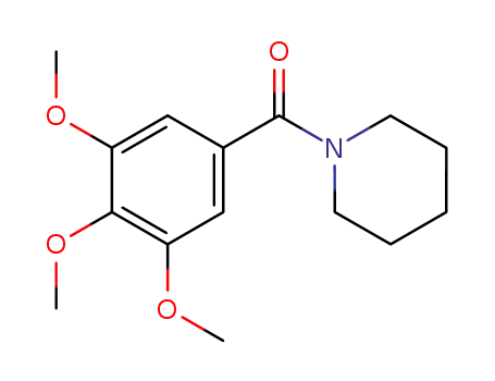 Molecular Structure of 3704-26-5 (1-(3,4,5-Trimethoxybenzoyl)piperidine)
