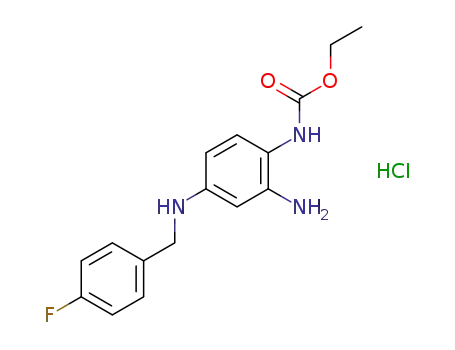 Molecular Structure of 150812-13-8 (Retigabine Dihydrochloride)
