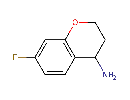 Molecular Structure of 774163-31-4 (7-Fluorochroman-4-amine)
