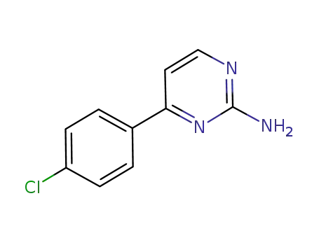 Molecular Structure of 133256-51-6 (4-(4-CHLOROPHENYL)PYRIMIDIN-2-AMINE)