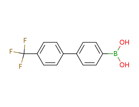 Molecular Structure of 364590-93-2 (4'-(TRIFLUOROMETHYL)-4-BIPHENYLBORONIC ACID)
