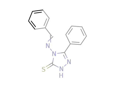 2,4-Dihydro-5-phenyl-4-[(phenylmethylene)amino]-3H-1,2,4-triazole-3-thione