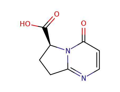 Molecular Structure of 1190392-22-3 ((6S)-4,6,7,8-tetrahydro-4-oxo-Pyrrolo[1,2-a]pyriMidine-6-carboxylic acid)