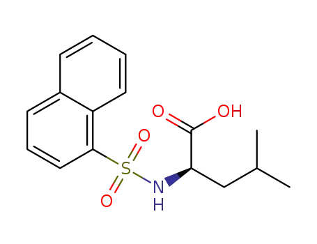 Molecular Structure of 202326-38-3 (N-1-naphthalenesulfonyl-D-leucine)