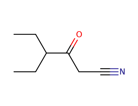 Molecular Structure of 42124-67-4 (4-ethyl-3-oxohexanenitrile)