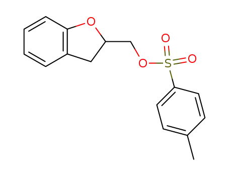 Molecular Structure of 94709-25-8 (2,3-DIHYDRO-1-BENZOFURAN-2-YLMETHYL 4-METHYLBENZENESULFONATE)