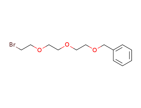 Molecular Structure of 121537-55-1 (Benzene, [[2-[2-(2-bromoethoxy)ethoxy]ethoxy]methyl]-)