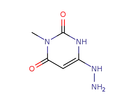 Molecular Structure of 123506-41-2 (6-hydrazinyl-3-methylpyrimidine-2,4(1H,3H)-dione)