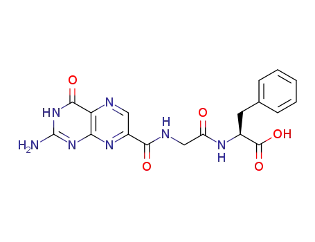 Molecular Structure of 1415888-04-8 ((2-amino-4-oxo-3,4-dihydropteridine-7-carbonyl)glycyl-L-phenylalanine)