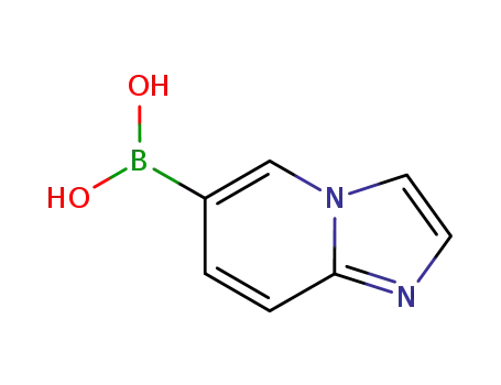 Molecular Structure of 913835-63-9 (Imidazo[1,2-a]pyridine-6-boronic acid)