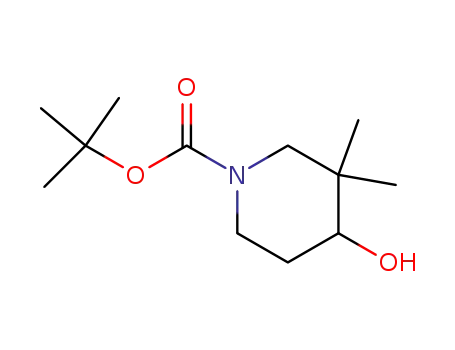 Molecular Structure of 143306-65-4 (1-PIPERIDINECARBOXYLIC ACID, 4-HYDROXY-3,3-DIMETHYL-, 1,1-DIMETHYLETHYL ESTER)